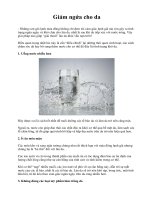 Giảm ngứa cho da pptx