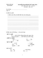 Kiểm tra TV1 - GHKII (bài số 1 )