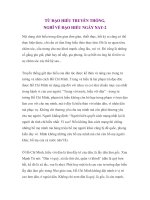 TỪ ĐẠO HIẾU TRUYỀN THỐNG, NGHĨ VỀ ĐẠO HIẾU NGÀY NAY-2 pptx