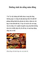 Dưỡng sinh ăn uống mùa đông ppt