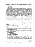 CÔNG NGHỆ SINH HỌC VỚI THỰC PHẨM LÊN MEM TRUYỀN THỐNG pptx