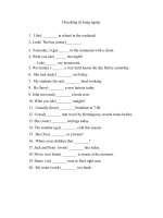 Chia động từ - 1