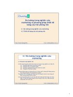 chương 4  đo lường trong nghiên cứu marketing và phương pháp thiết kế bảng câu hỏi phỏng vấn