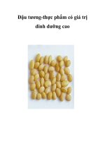 Đậu tương-thực phẩm có giá trị dinh dưỡng cao pps