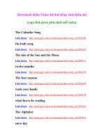 Download nhiều Video bài hát tiếng Anh thiếu nhi.doc
