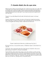 5 vitamin dành cho da sạm nám docx