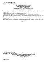 Đề thi học kì 12 lớp 12