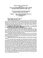 Báo cáo Công tác Đảng