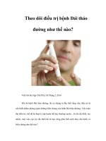 Theo dõi điều trị bệnh Đái tháo đường như thế nào? doc