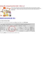 Hướng dẫn sử dụng PowerPoint 2007 -­ Phần 2_II pps