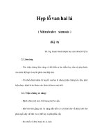 Hẹp lỗ van hai lá ( Mitralvalve stenosis ) (Kỳ 2) potx