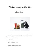 Nhiễm trùng nhiễm độc thức ăn pps