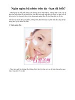 Ngăn ngừa bã nhờn trên da - bạn đã biết? ppsx
