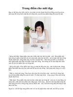 Trang điểm cho mũi đẹp pot