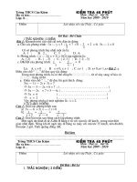 Kiểm tra tiết 56 - Đại số 8