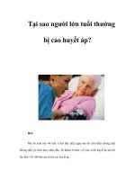 Tại sao người lớn tuổi thường bị cao huyết áp? ppt
