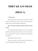 THIẾT KẾ SẢN PHẨM (PHẦN 1) potx
