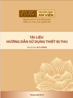 Tài liệu hướng dẫn sử dụng thiết bị thu