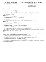 Một Số Đề Thi Tuyển Sinh Vào Lớp 10 Chuyên TOÁN ppsx