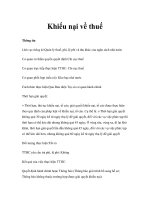 Khiếu nại về thuế ppsx