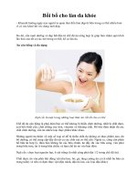 Bồi bổ cho làn da khỏe pps