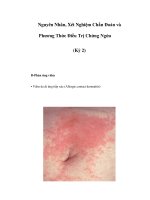 Nguyên Nhân, Xét Nghiệm Chẩn Đoán và Phương Thức Điều Trị Chứng Ngứa (Kỳ 2) pptx