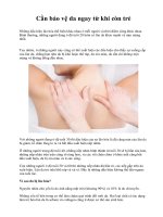 Cần bảo vệ da ngay từ khi còn trẻ ppt