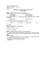 KT giữa kì 2 toán 8