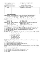 Bài KT Văn Phần Thơ (T129)