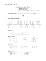 ĐỀ KT GIŨA KÌ 1 MÔN TOÁN