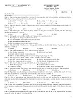 Đề KT thường xuyên TT Nguyễn Khuyễn Tp.HCM