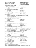 Kiẻm tra Học Kì I Địa Lí 6