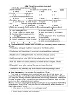 Test 45'''' no 4. English 9. THCS Hoa Hiep.