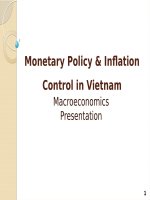 Macroeconomics Presentation Topic: Monetary Policy and Inflation Control in Vietnam