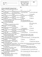 Kiểm tra HKI Công nghệ 7