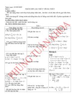 GIÁO ÁN DẠY BUỔI CHIỀU LỚP TOÁN 8