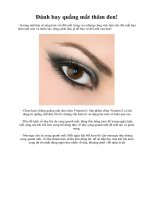 Đánh bay quầng mắt thâm đen! ppt