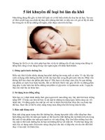 5 lời khuyên để loại bỏ làn da khô ppt