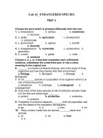 Unit 10_ ENDANGERED SPECIES_Test 1.doc