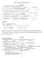 HƯỚNG DẪN ÔN TẬP CHƯƠNG III-ĐẠI SỐ 8