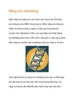 Năng lực marketing ppt