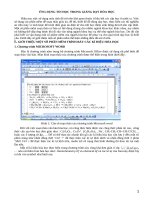 Ứng dụng CNTT trong giảng dạy hóa học