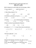 ĐỀ THI GIỮA HK II LỚP 4