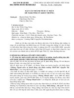 Thanh Tich ca nhan cua BT doan Truong