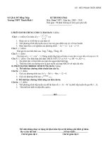 Đề thi HKI khoi 12