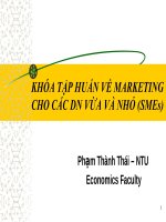 smes - tổng quan về marketing