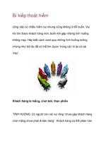 Bí kiếp thoát hiểm công việc potx