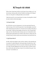 Kế hoạch tài chính ppt