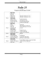 GA Lớp 1 CKTKN cả ngày Tuần 25