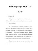 ĐIỀU TRỊ LOẠN NHỊP TIM (Kỳ 3) docx